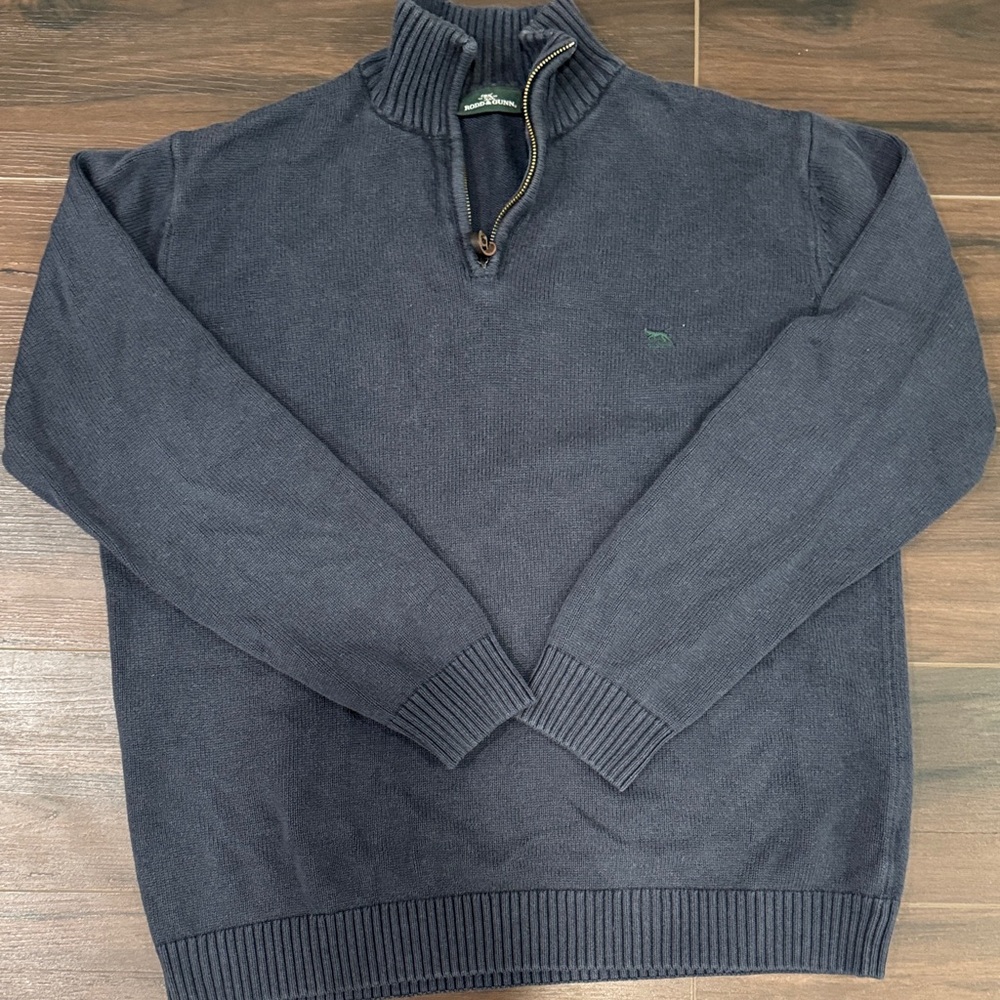Rodd & Gunn Dark Blue Zip-Up Sweater